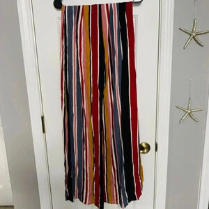 Strapless Striped Jumpsuit